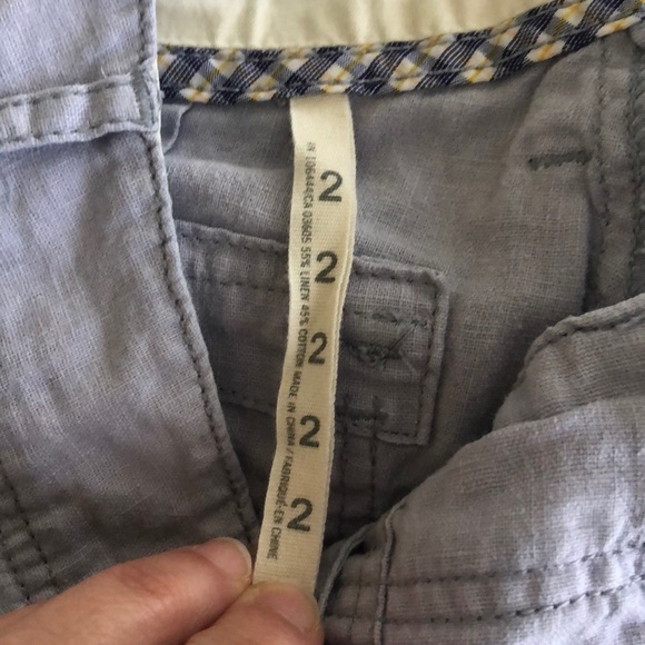 Anthropologie Paper Boy lavender linen shorts - 2 - Picture 4 of 4